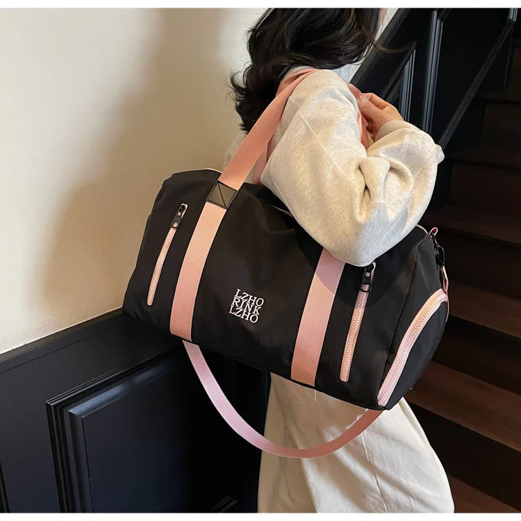 Fashion Travel Bags For Women Large Capacity Men's Sports Bag Waterproof Weekend Sac Voyage Female Messenger Bag Dry And Wet