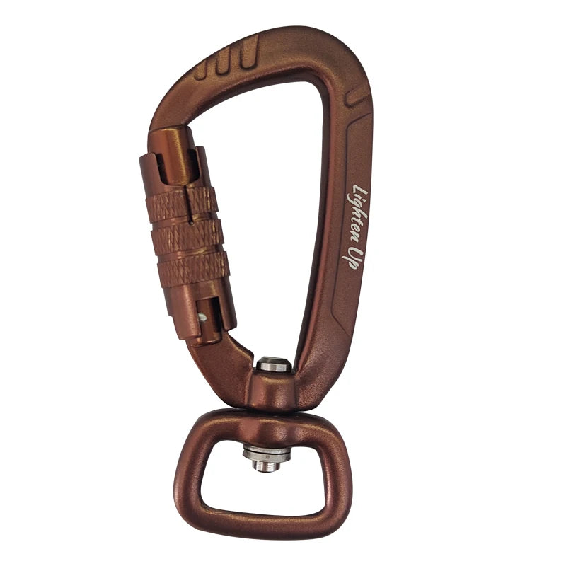 Safety Carabiner Clip Auto Locking 360 Rotational Hook 4KN Pull for Dog Leash Hammocks Backpacks Outdoor Climbing Accessories