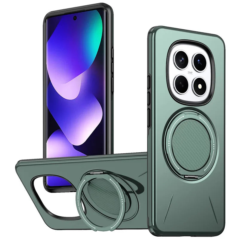 For Xiaomi Redmi Note 15 Pro Plus, 15 Pro 5G Magnetic Case ELVEV Anti-scratch Hard PC Bracket Suction Phone Cover