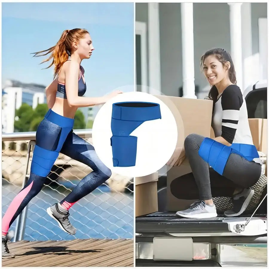 Hip Support Brace & Groin Bandage – Targeted Relief for Thigh, Hamstring, Pulled Muscle, Arthritis, Bursitis & Sciatica