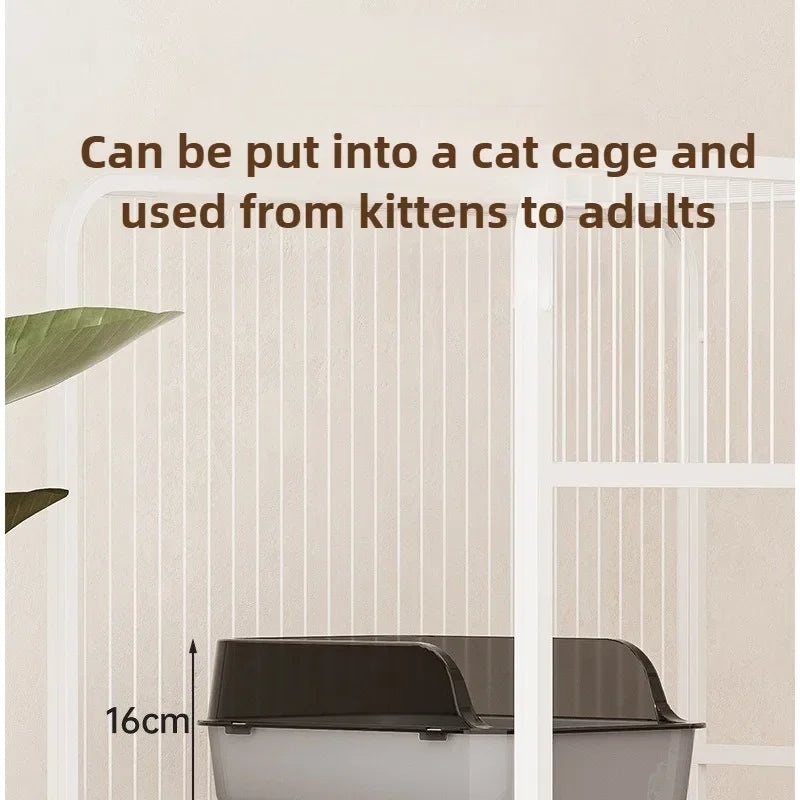 Semi Enclosed Cat Litter Box Breathable Odor Free Anti Splash Pet Supplies for Cats