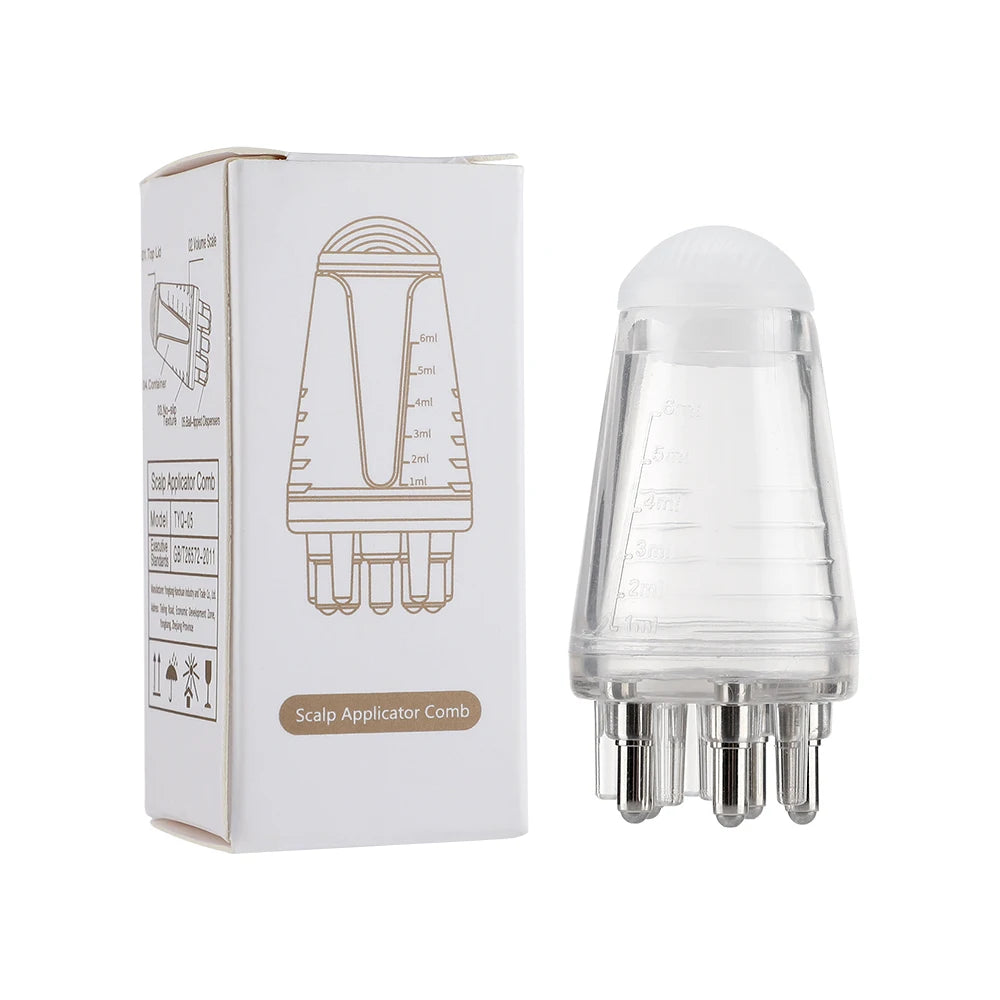 Scalp Applicator Liquid Comb for Hair Scalp Treatment Essential Oil Liquid Guiding Massager Comb Hair Growth Serum Oil Apply