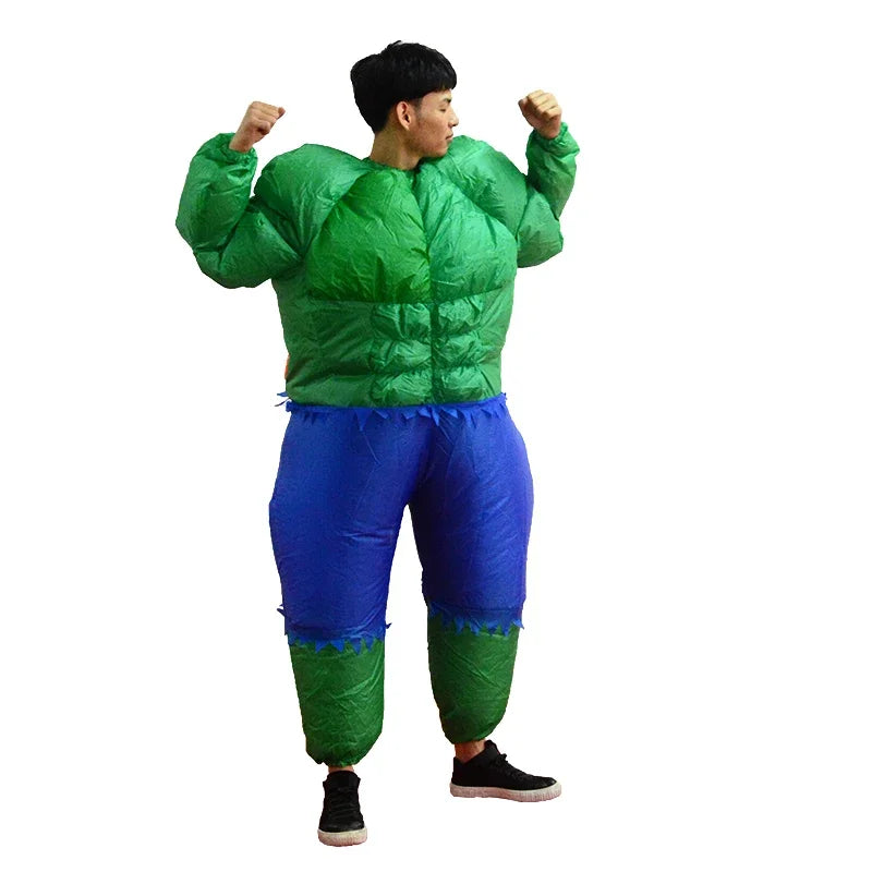 2026  Adult Fatty Hulk Inflatable Costume Anime Suits Mascot Halloween Party Cosplay Costumes for Man Woman Boys Girls