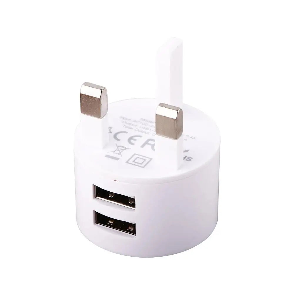 Quick Charge Travel Charger Dual USB Mini Adapter Min EU UK US Plug Mobile Phone Charger Wall Charger Dual Usb Round Charger