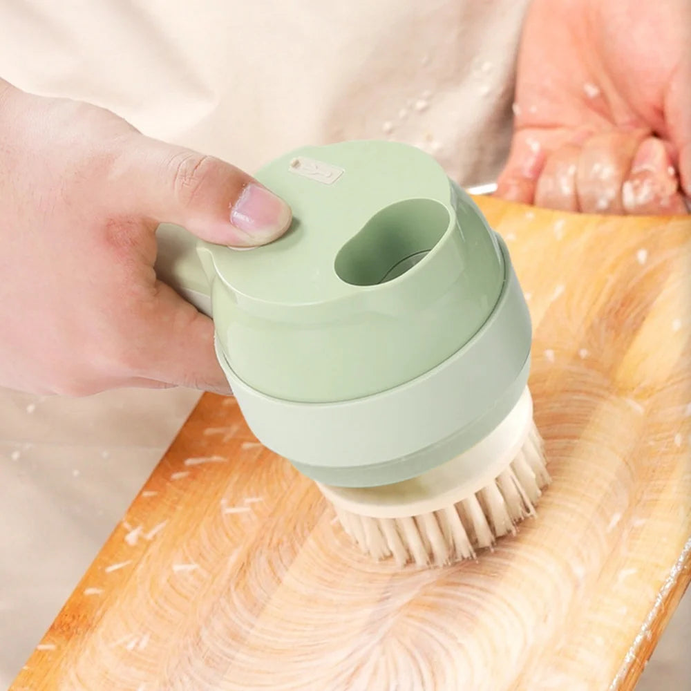 4 In 1 Wireless Vegetable Slicer Electric Handheld Food Chopper Garlic Masher Cutter USB Slice Meat Grinder Machine 오토슬라이서전동채칼