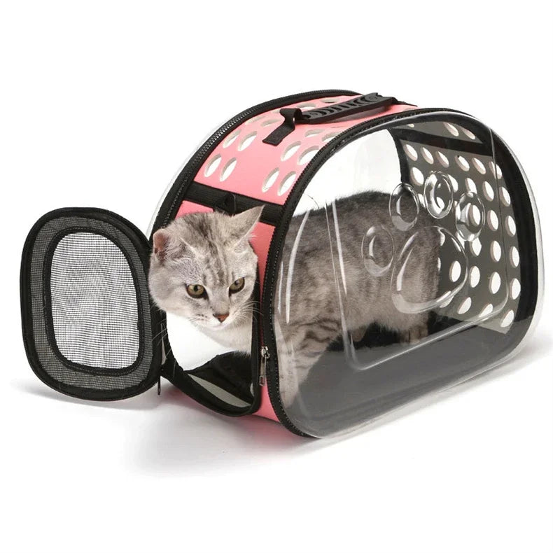 Cat Carrier Bag Outdoor Pet Shoulder bag Pet Dogs Cats Portable Breathable Collapsible Travel Cat Carrier Bag small dog