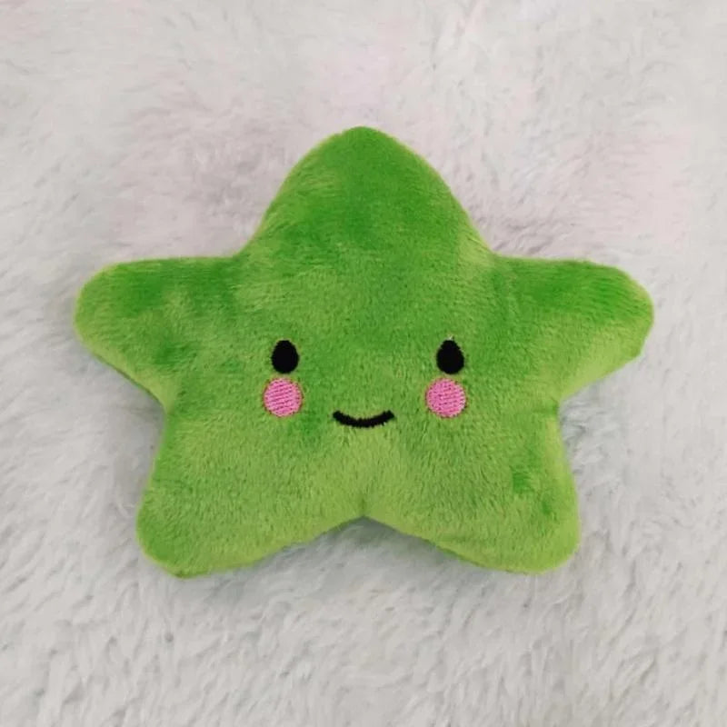 Pets Toys Plush Sounding Pentagram Toys Pets Chew Playing Fun Cute Puppy Dogs Cats Squeaky Toys Pets Supplies Accessories