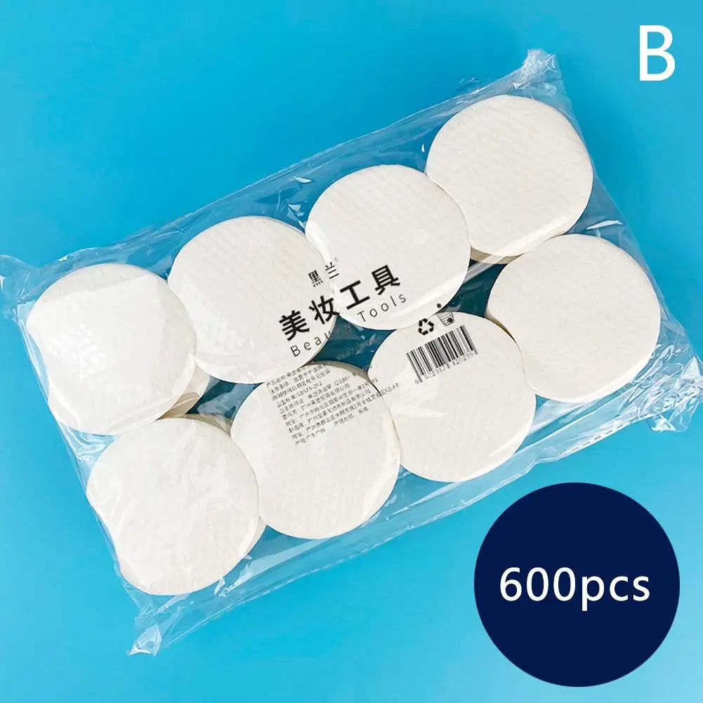 Cotton Pad Soft Absorbent Certified Organic Hypoallergenic Cotton Rounds - 300/600/1200 Count Premium Facial Makeup Removal Skin