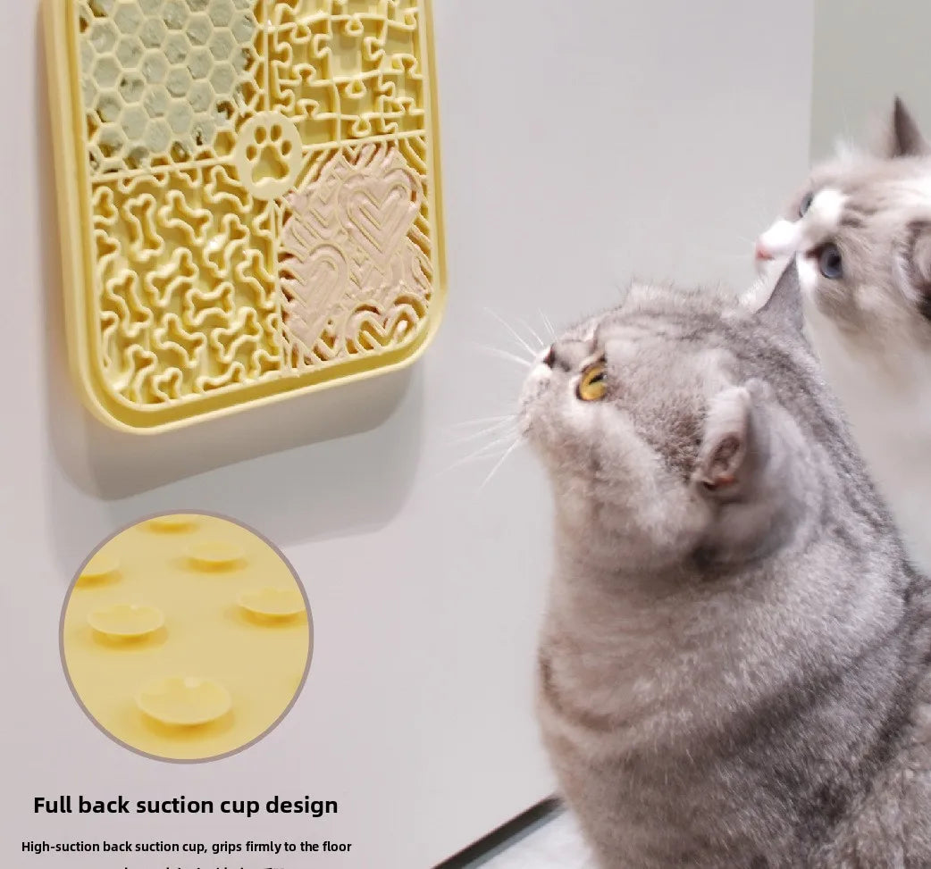 Silicone Pet Licking Mat for Dogs And Cats Slow Feeder Pad Anxiety Relief Bathing Grooming Pet Supplies