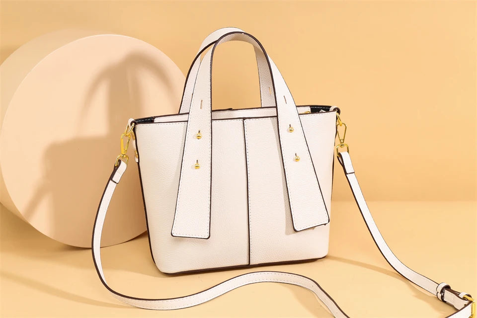 100% Genuine Leather Handbags for Women Fashion Small Shoulder Bag Ladies Cowhide Crossbody Bag Luxury Messenger Bags Designer