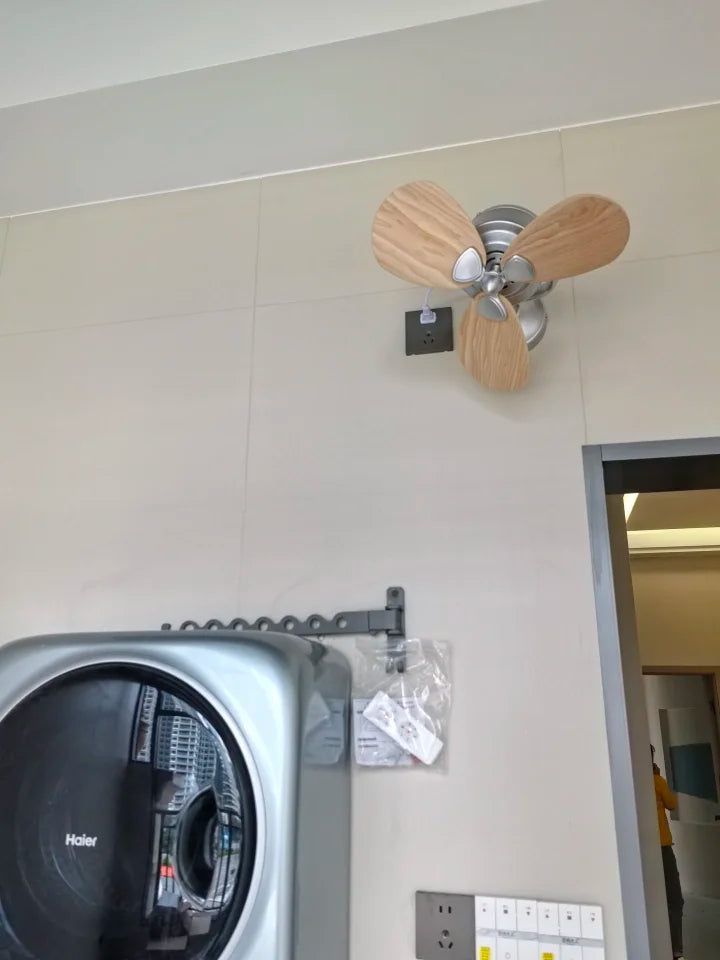 Creative Shaking Head Ceiling Fan 16 Inch Mini Living Room Bar Balcony Corridor Ceiling Wall Dual Purpose Fan Wall Mounted Fans