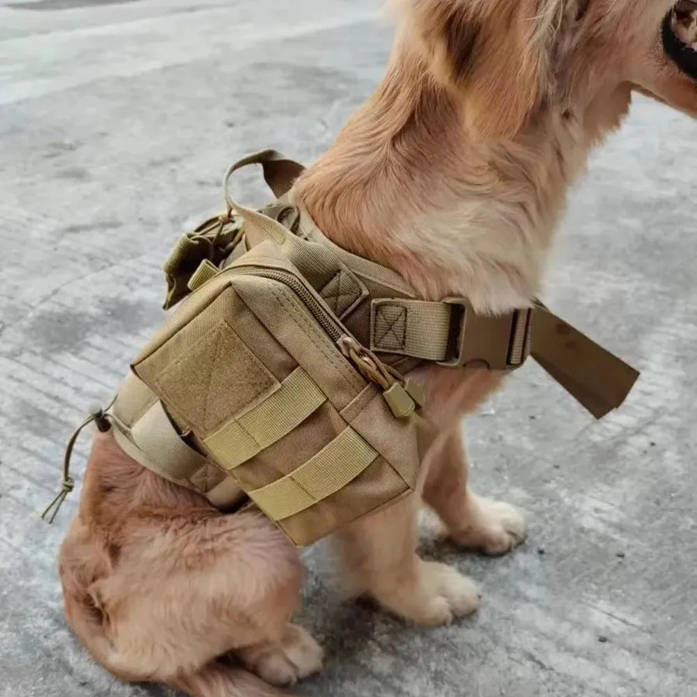 Dog Harness Bag Dog Accessories Military Dog Harness Pouch Pet Multi-purpose Nylon Dog Training Bags Attaching On Harness