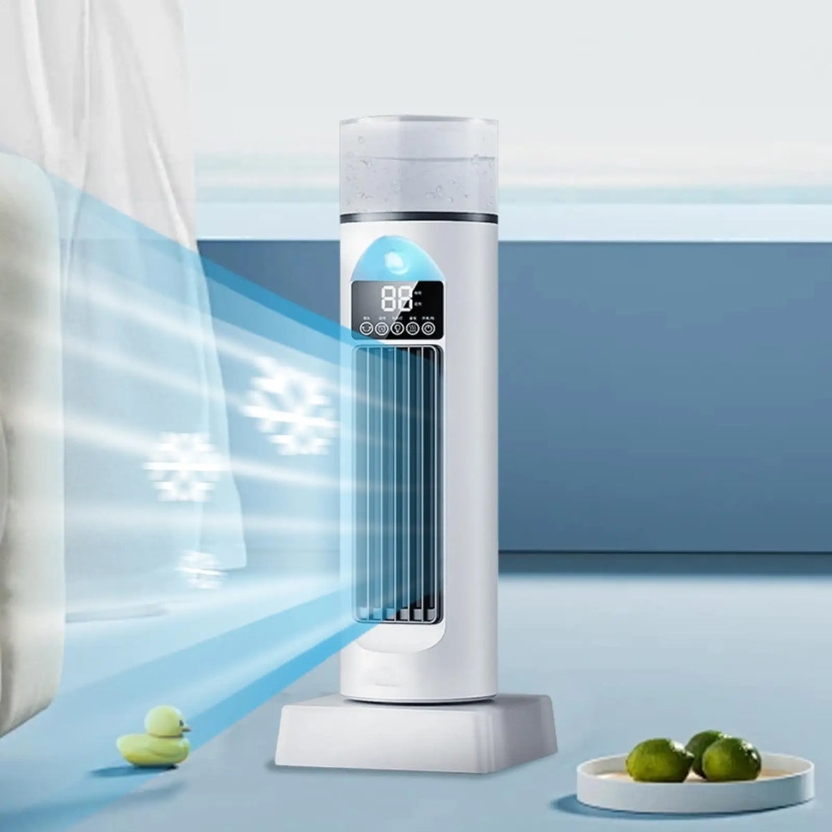 USB Leafless Spray Fan Blow Cold Air Space Cooler Bladeles Cooling Fans Quiet Cool Bladeless Gadgets With Timer & Remote