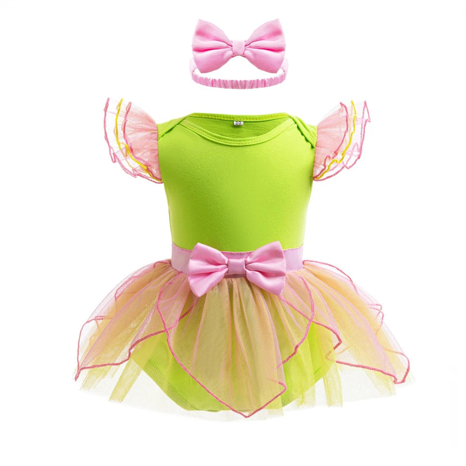 Fairy Todder Baby Girl Alice Rapunzel Moana Belle Mermaid Sofia Princess Romper Halloween Newborn Birthday Party Onesie Jumpsuit
