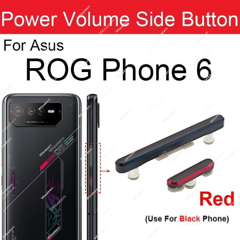 Power Volume Button Flex Cable For Asus ROG Phone 6 ZS630KL Rog 6D 6Pro On Off Power Volume Side Keys Flex Ribbon Parts