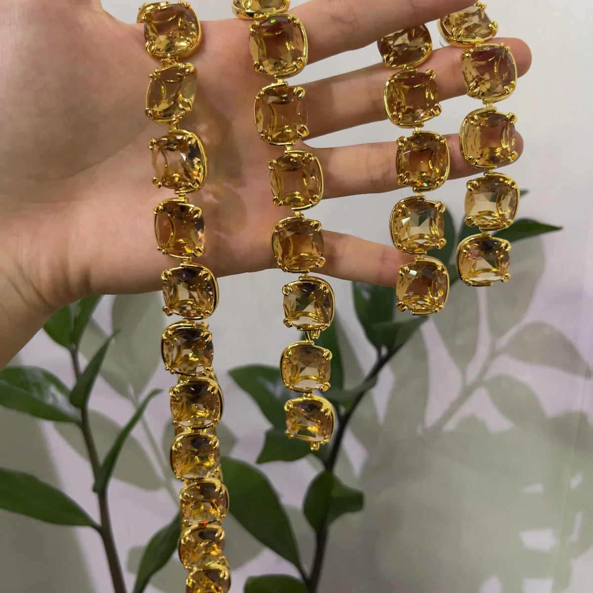 High Quality Fine Jewelry Sets Luxury Black Gold Water Drop Crystal Earring Fashion Necklace Bracelet Romantic Gift for Women