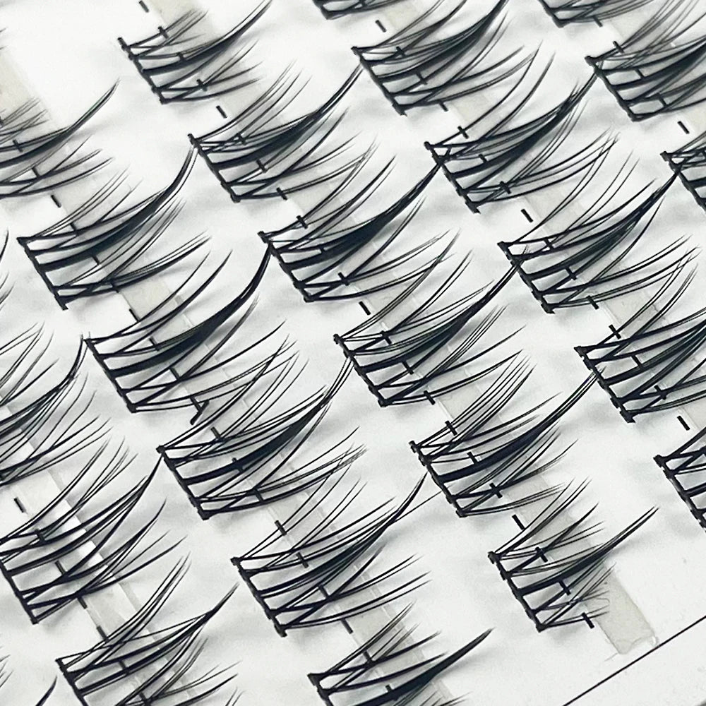 90 Bundles Mink Individual Cluster Lashes 3D Natural Russian Manga Eyelash Extensions DIY Makeup Tool for Women