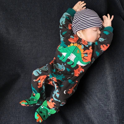 New Hot Polar Fleece Pajamas Baby Winter Romper Cover All Jumpsuits Newborn Boys Clothing Little Girl Fall Clothes Toddler 0-12M