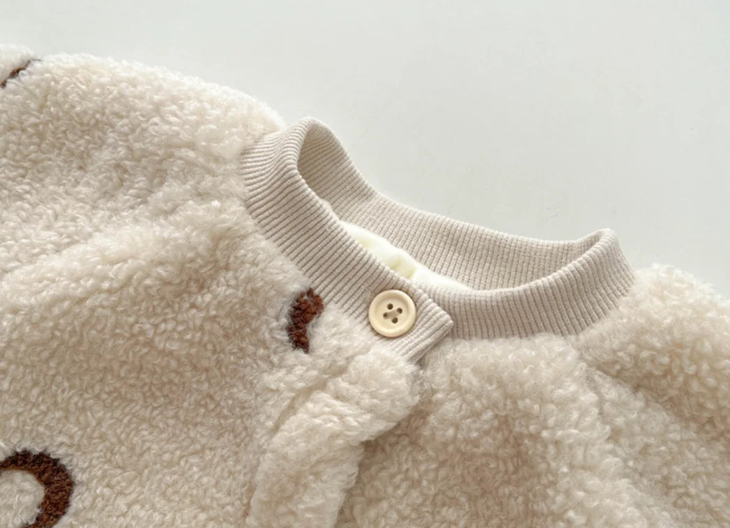 Winter Baby Clothes Newborn Thick Fleece Warm Baby Romper Girl Boy Jumpsuit Autumn Infant Boys Overalls Todder Jumpsuit Playsuit