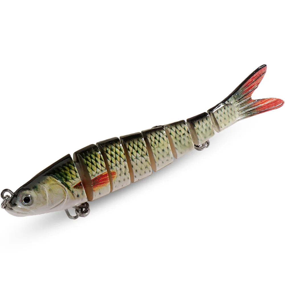 Swimbait 11g 16g 27g Joint Bait Slow Sinking Bionic Fish Swimming Pesca Bass Treble Hook Carp Fishing Tackle 8 Segment Hard Lure