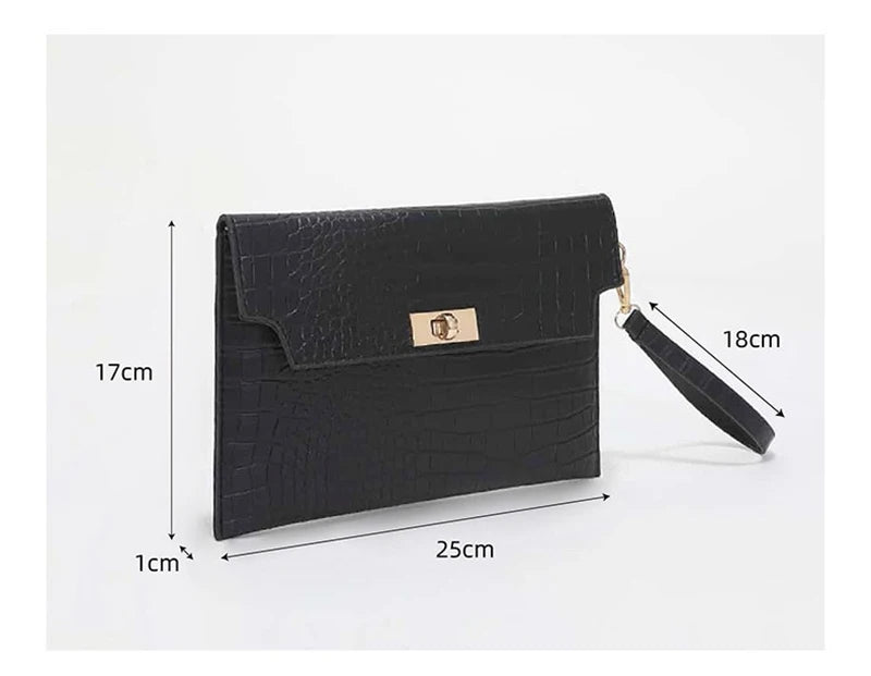 Fashion Luxury Handbags Women Bag PU Leather Clutch Ladies Evening Envelope Bag Female Day Clutches Purse Portable Wristlet Bag