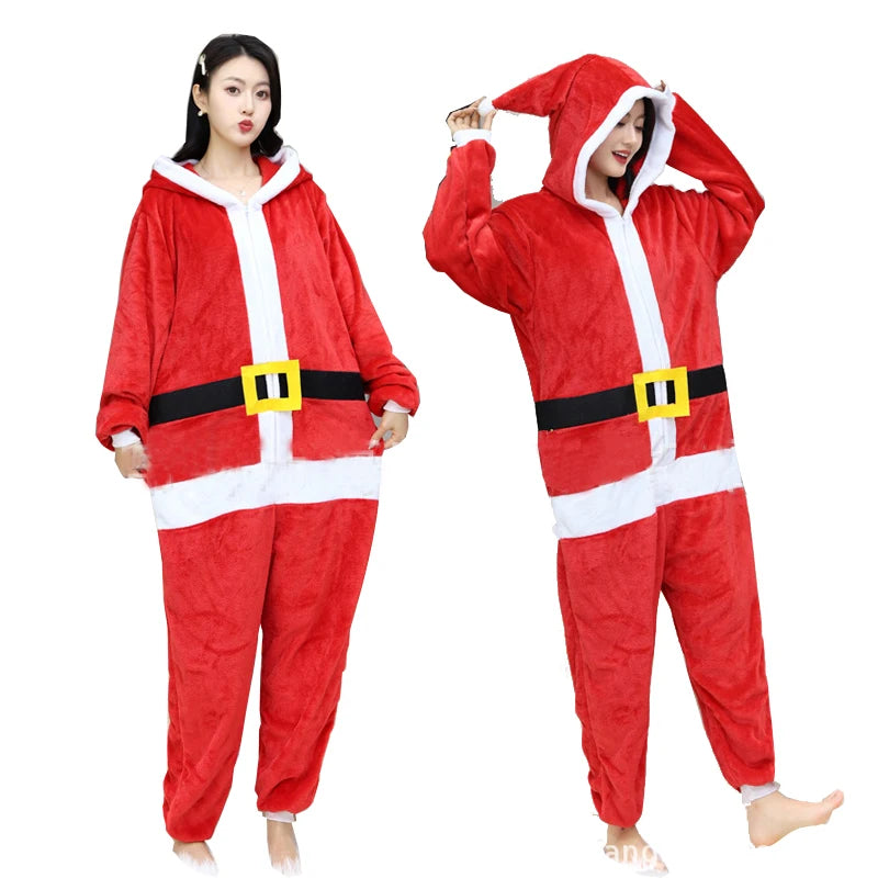 Animal Cosplay Overalls Kigurumi Cat Costume Halloween Carnival Stage Performance Role Play for Adults Kids Clothes Party Set