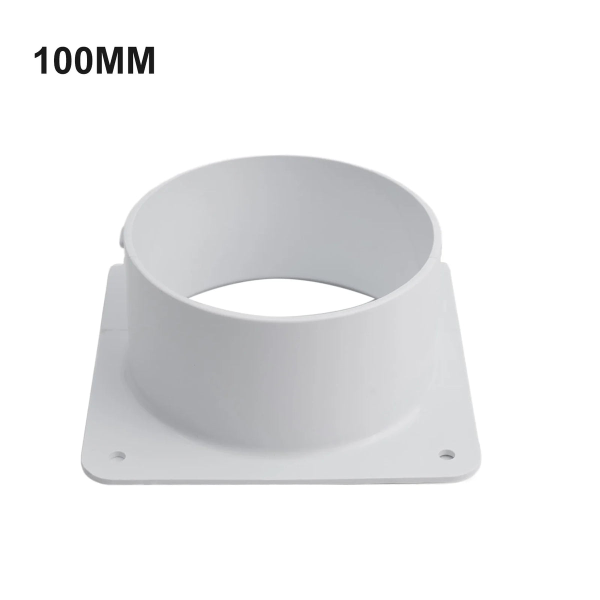 1pc Exhaust Pipe Straight Pipe 100-300MM ABS Air Duct Connectors Flange Ventilation Ducting Replaceable Accessories White