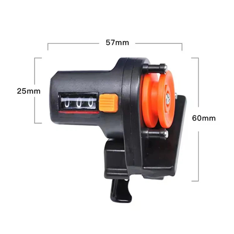 WEIHE 0-999M 6cm Pesca Fishing Line Depth Finder Counter Fishing Tool Plastic Tackle