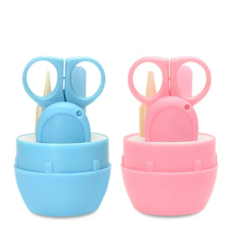 Safe Portable  Nail Clipper Trimmer Tweezer with Box Children Manicure Kit Newborn Baby Nail Scissor Baby Nail Care Tool Kid