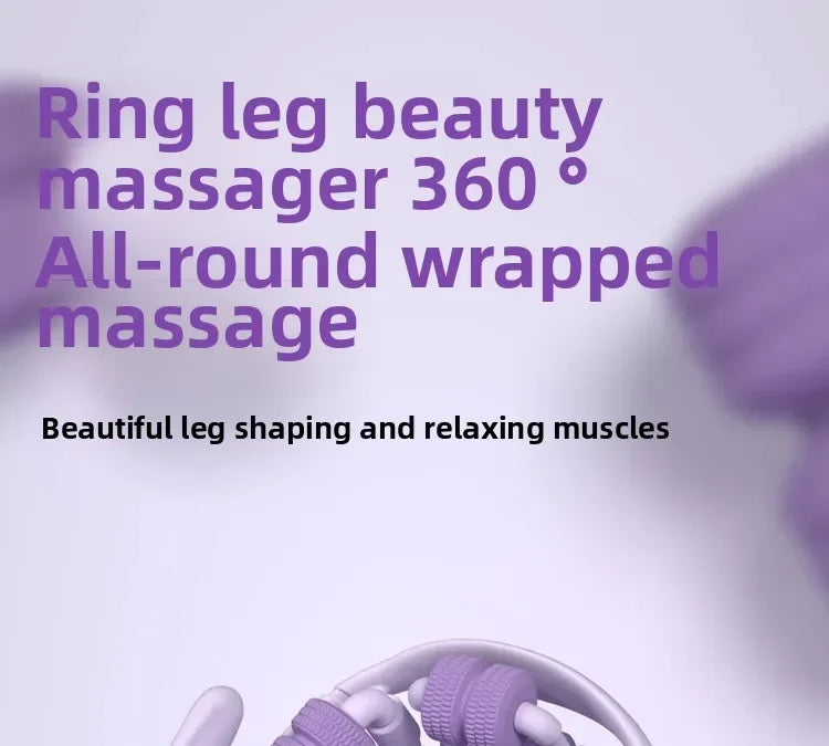 Newest  Wheel Annular Leg Clamp Massager Relax  Massager Anti-cellulite Massager Body Slimming Roller Massage for Body