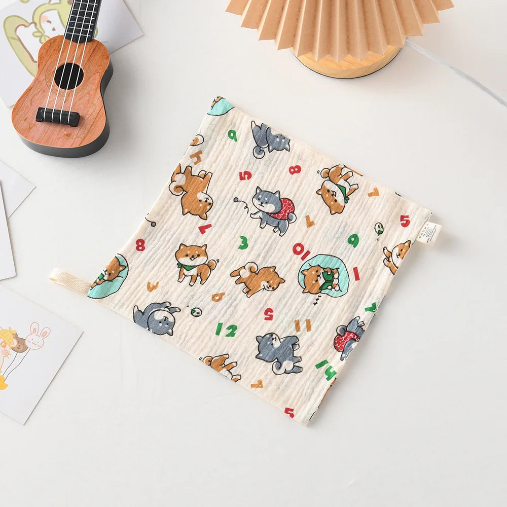 New Baby Cotton Square Towels Infant Wash Hand Face Wipes Washcloth Facecloth Handkerchief Muslin Cloth Feeding Bib Baby Items
