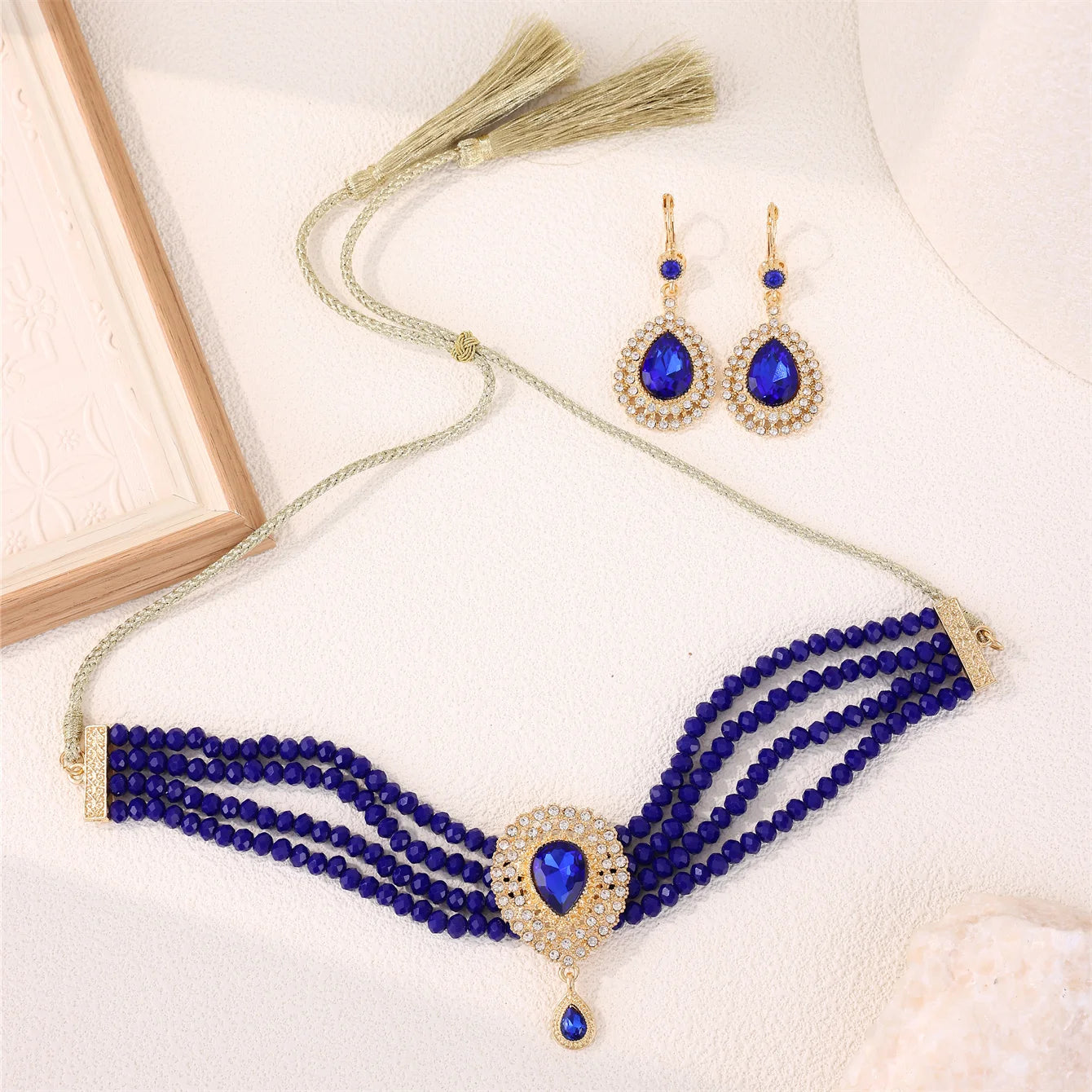Moroccan Women's Fashion Jewelry Set - Luxurious Traditional Accessories for Bridal Wedding Parties & Holiday Gifts