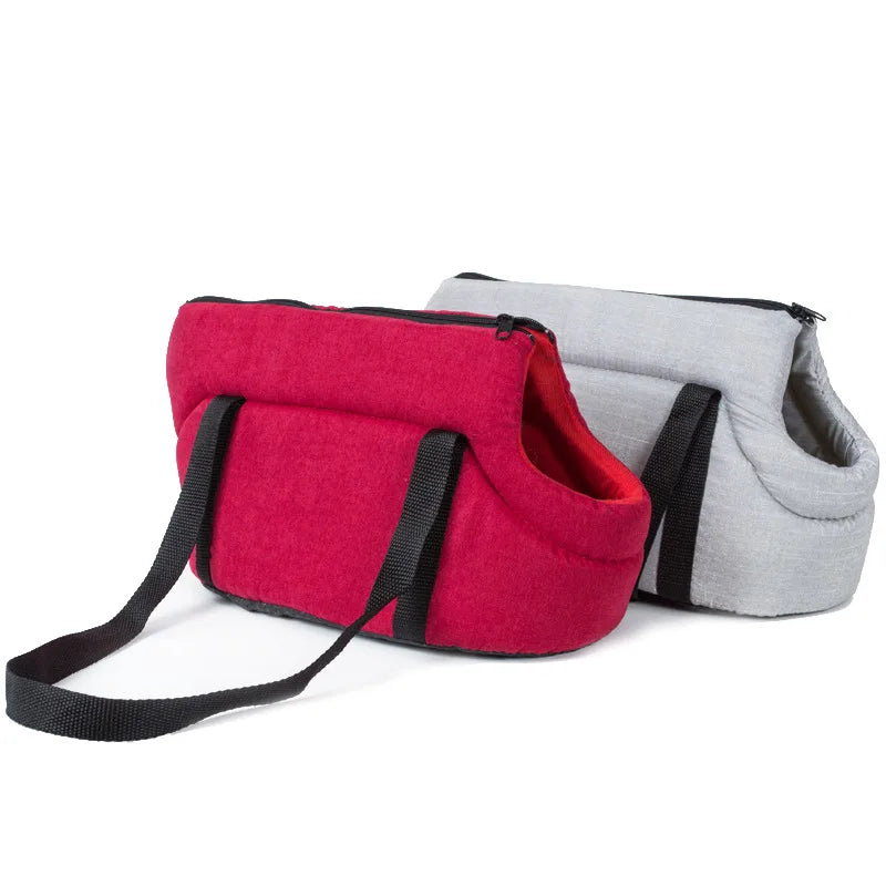 Collapsible Single Shoulder Pet Bag Pet Outdoor Backpack Double Shoulder Bag Dog Cat Crossbody Bag Car Ventilated Pet Backpack
