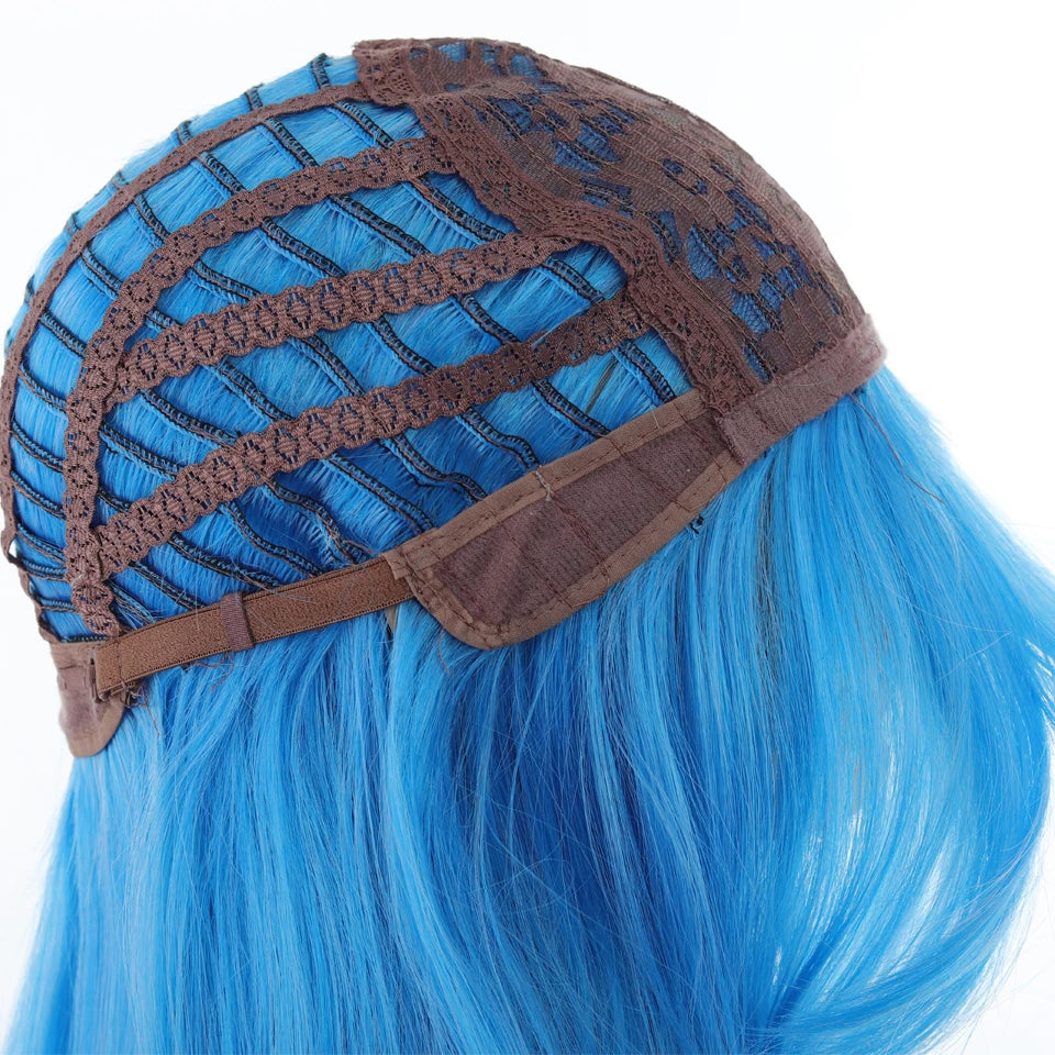 Ombre Pink Brown Wig for Women Cute Lolita Hair Wig with Bangs High Temperature Fibers Synthetic Wigs Headband Wigs for Cosplay
