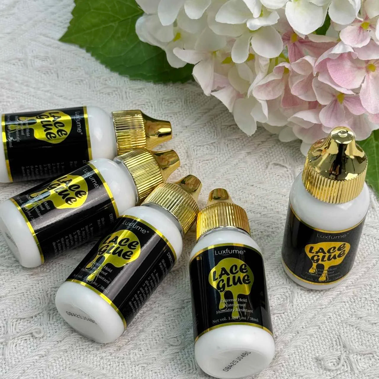 Luxfume 38ml Lace Glue Extreme Hold Waterproof Humidity Resistant Wig Adhesive for Lace Wigs Toupee