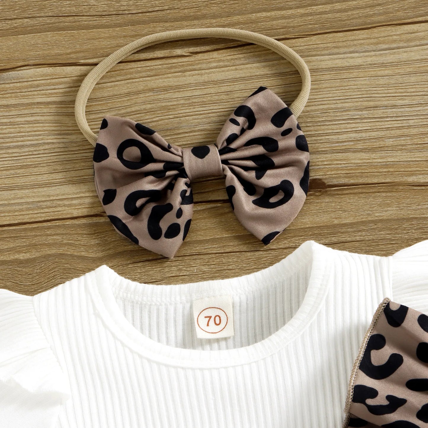 Summer Baby Short Sleeve + Leopard Print Suspenders Wrapped Pants Girls Clothing Toddler Girl Clothes  Baby Girl Clothes