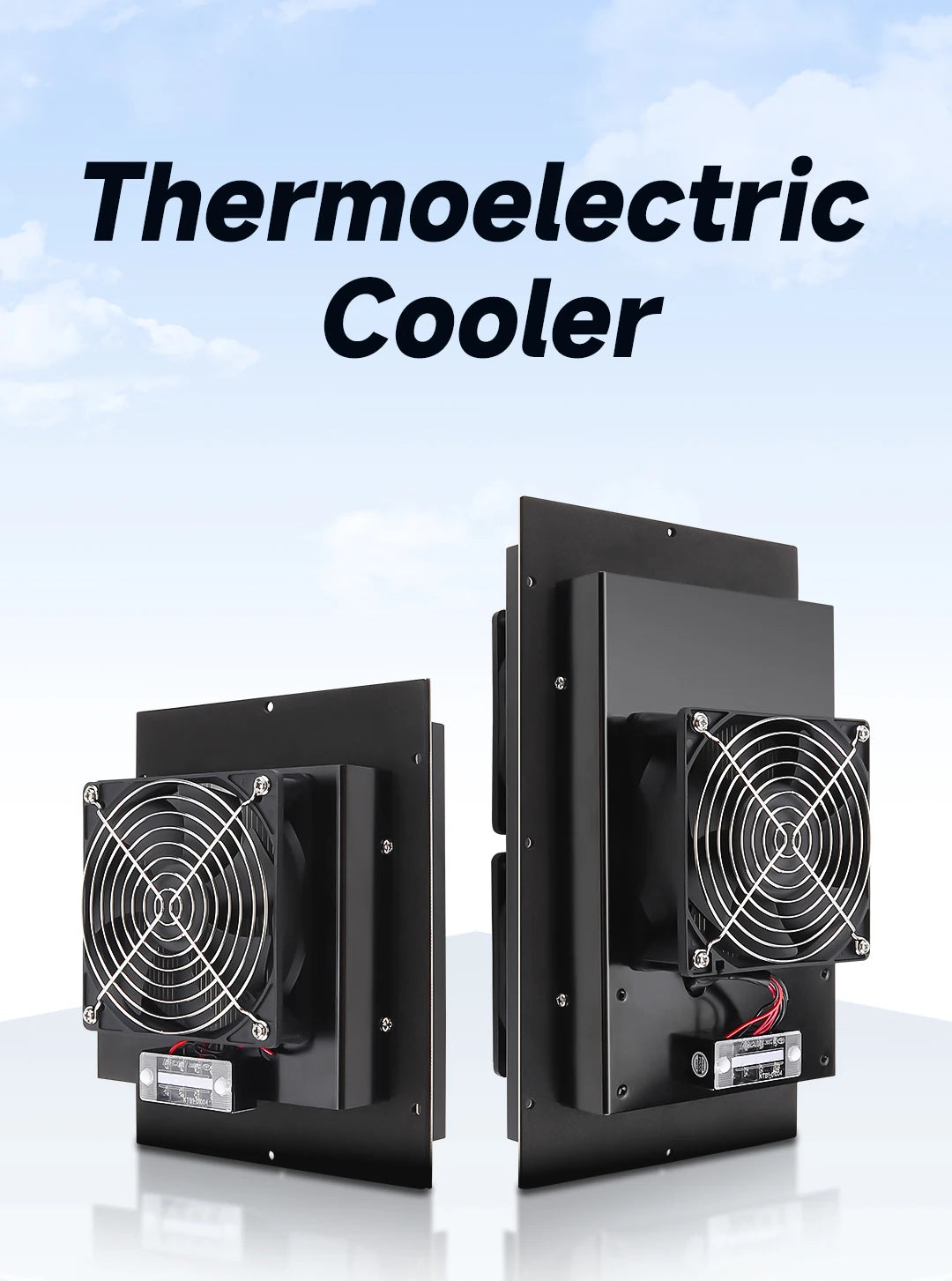 ENMG Industrial Cabinet Semiconductor Cooling System HET Kit 12V Peltier Cooling Module with Fan Heatsink & Electronic AC Green.