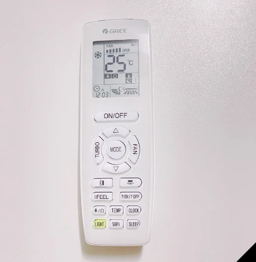 Gree's Brand New Original Remote Control with Various English Versions, Compatible with Both Split and Cabinet Machines