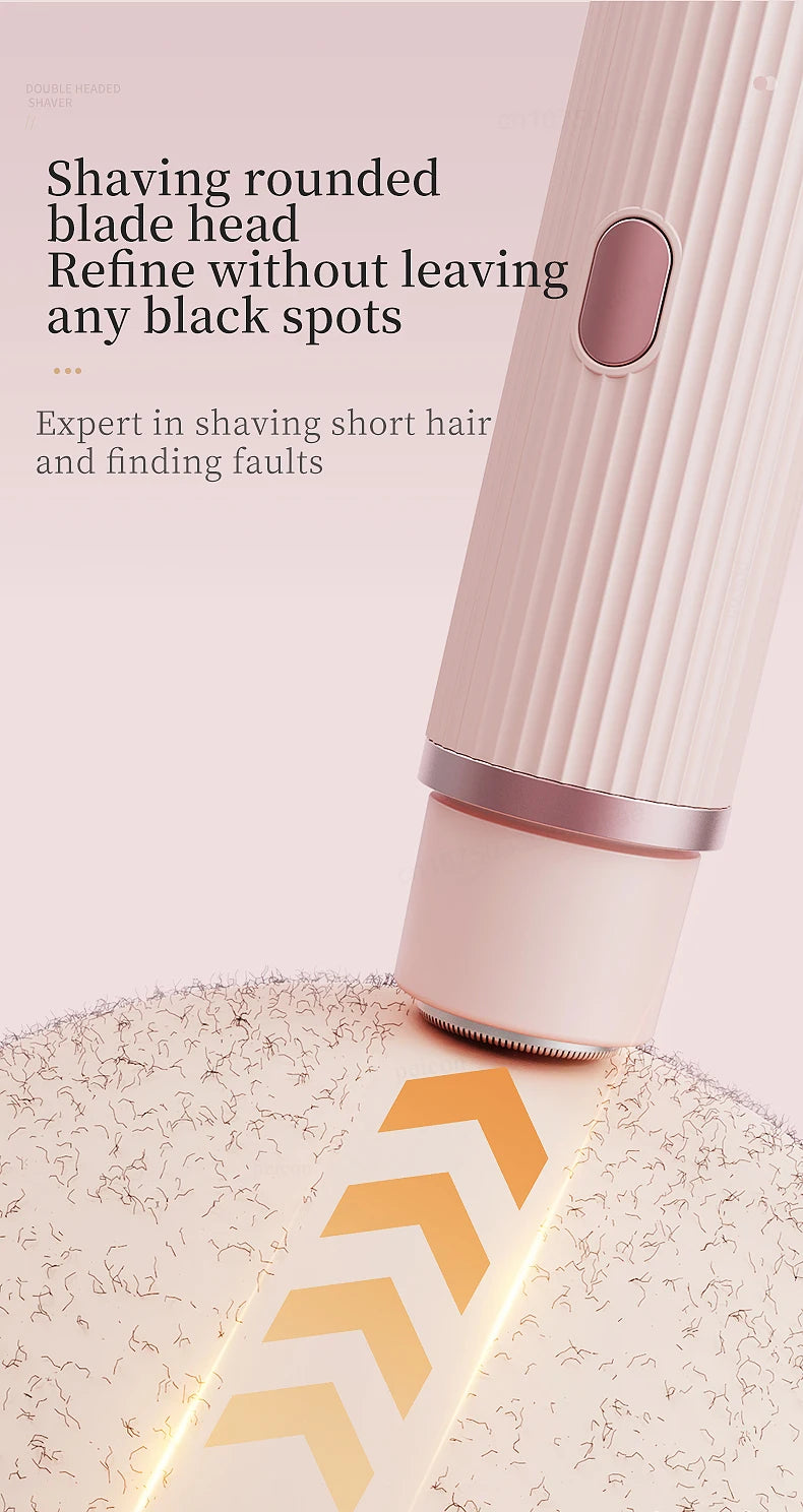 Electric Razor for Woman Bikini Trimmer Body Epilator Women Electric Shaver for Private Area Underarm Legs Facial Hair Removal