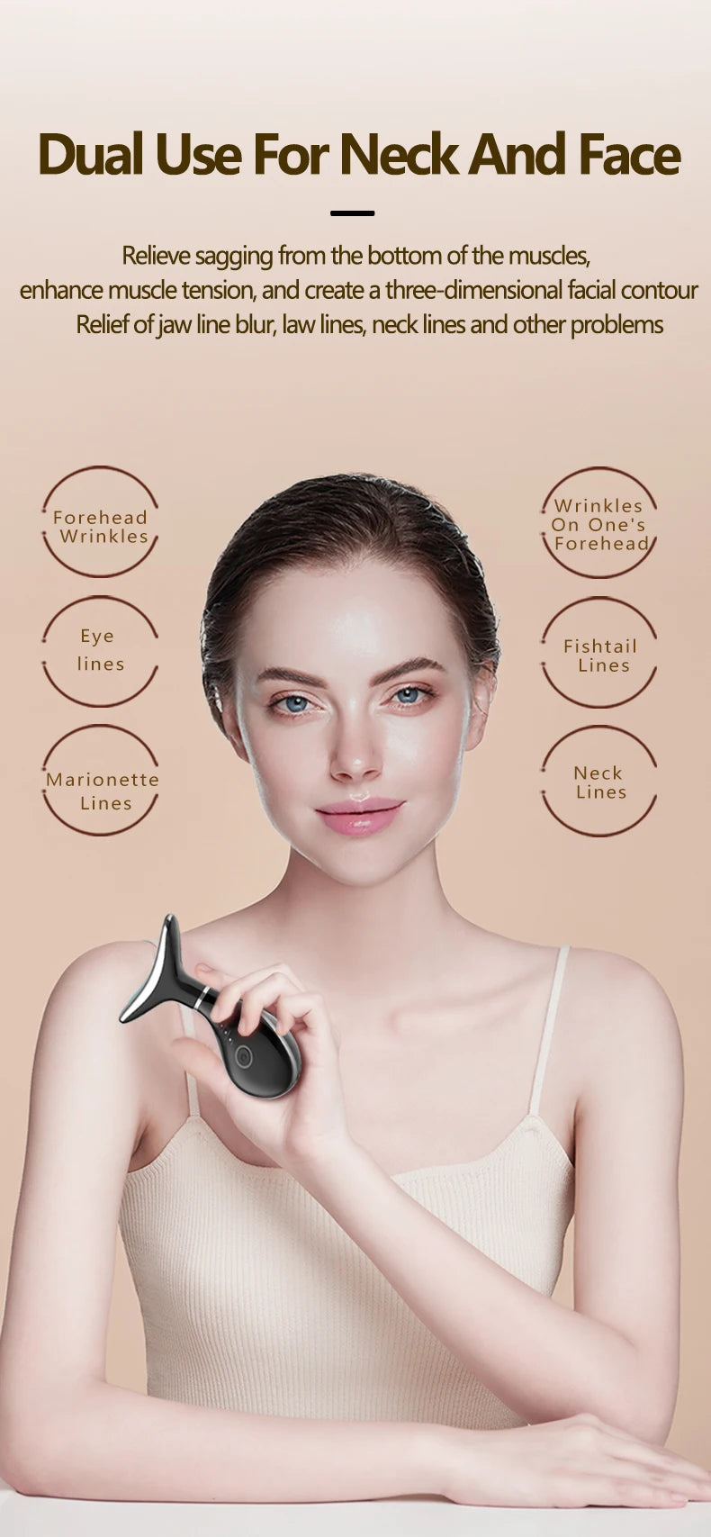 7 Colors Neck Face Beauty Device Facial Lifting Machine Face Massager Reduce Double Chin Face Sculpting Skin Care Beauty Tools