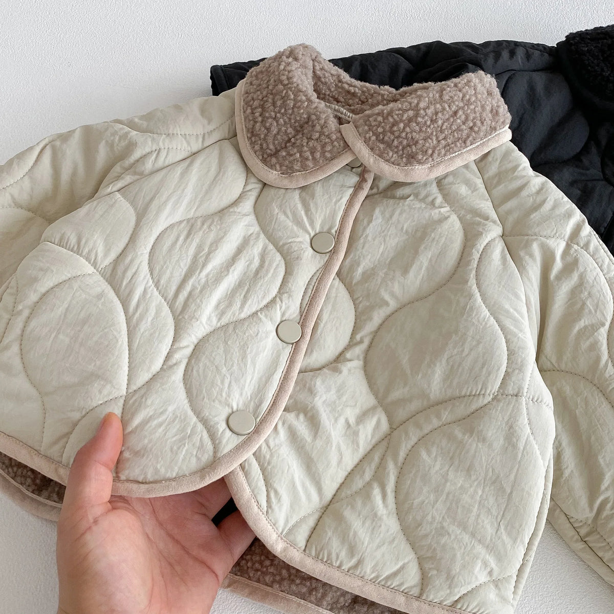 Kids Long Sleeve Warm Home Clothes Toddler Kids Girl Clothes 1-6Y Korean Retro Plus Velvet Baby Boy's Coat 2025 Autumn Winter