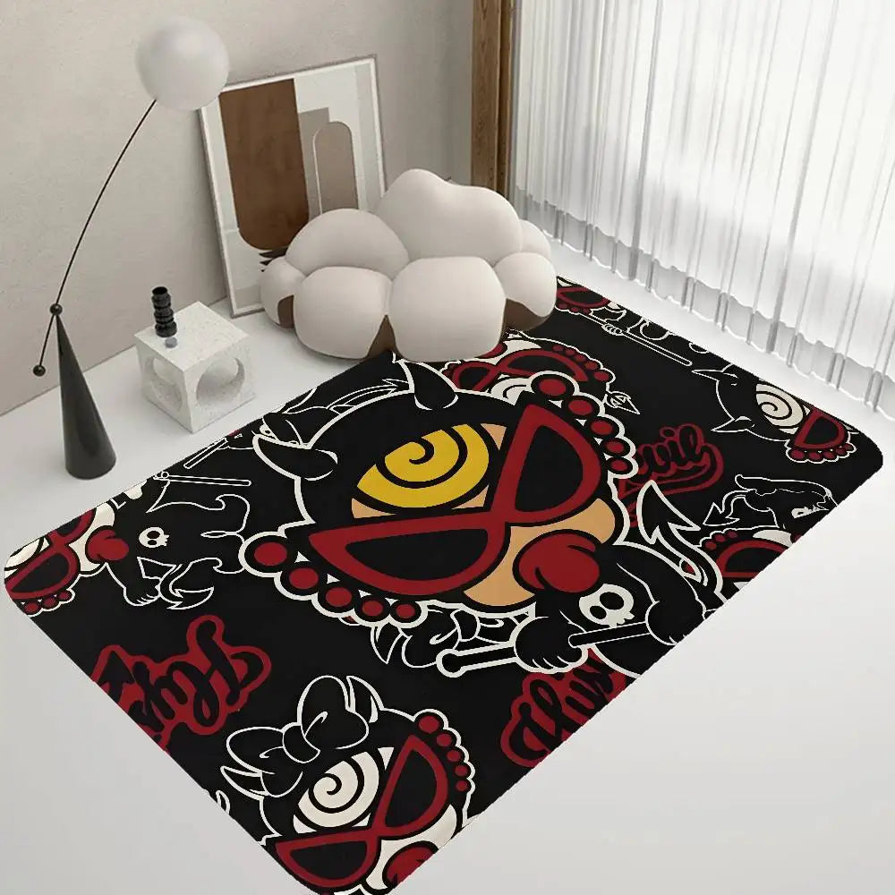 Japan Fashion H-Hysteric M-MiniS Floor Mat Non-Slip Laundry Room Mat Laundry Decor Balcony Child Living Room Bedside Mats