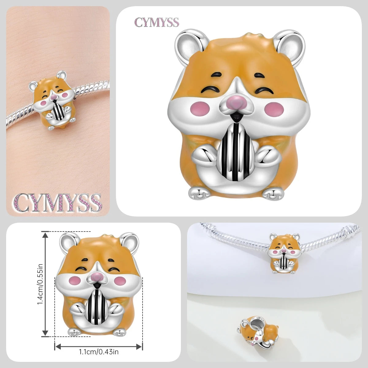 925 Sterling Silver Cute Pet Animal Lion King Pendant DIY Jewelry Beads for Women Bangle Bracelet Necklace Birthday Party Gifts