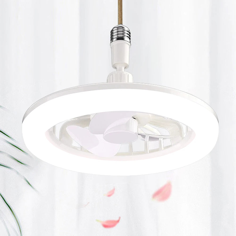 Ceiling Fans with Lights and Remote Socket Ceiling Fan Light Screw in E27 LED Bulb Fan Dimmable LED Fan Light for Bedroom