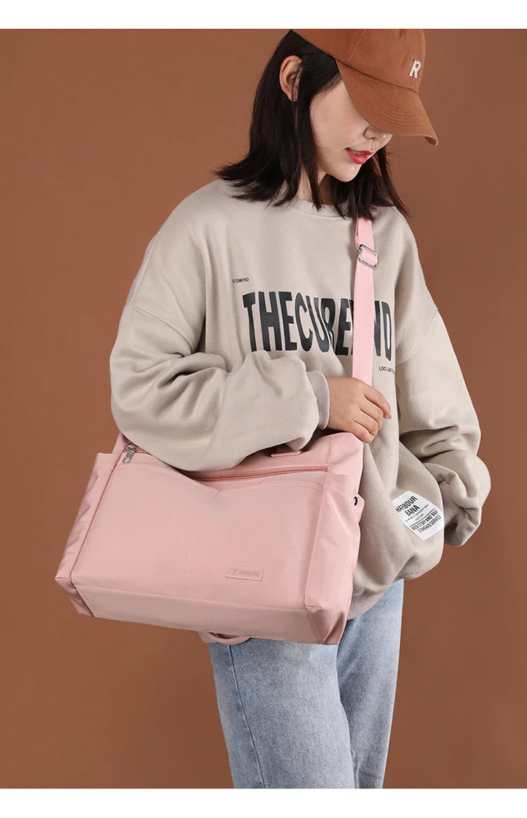 Women Bag Crossbody Nylon Large Capacity Shoulder Bag Lightweight Handbag Maternity Diaper Baby Bag For Mom Travel Dropshipping