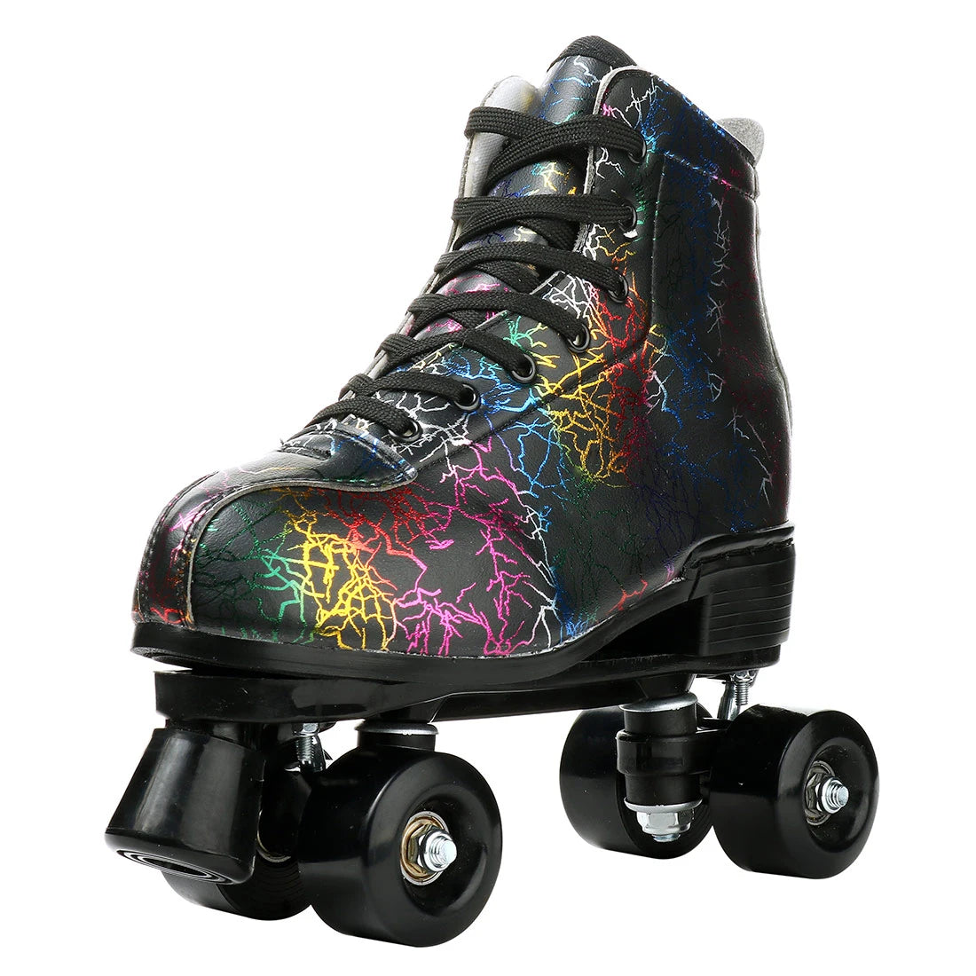 Flashing Quad Roller Skates Adult Flashing 4 Wheels Skates For Women Men Outdoor Sports Ice Skating Rink Quad Sneakers