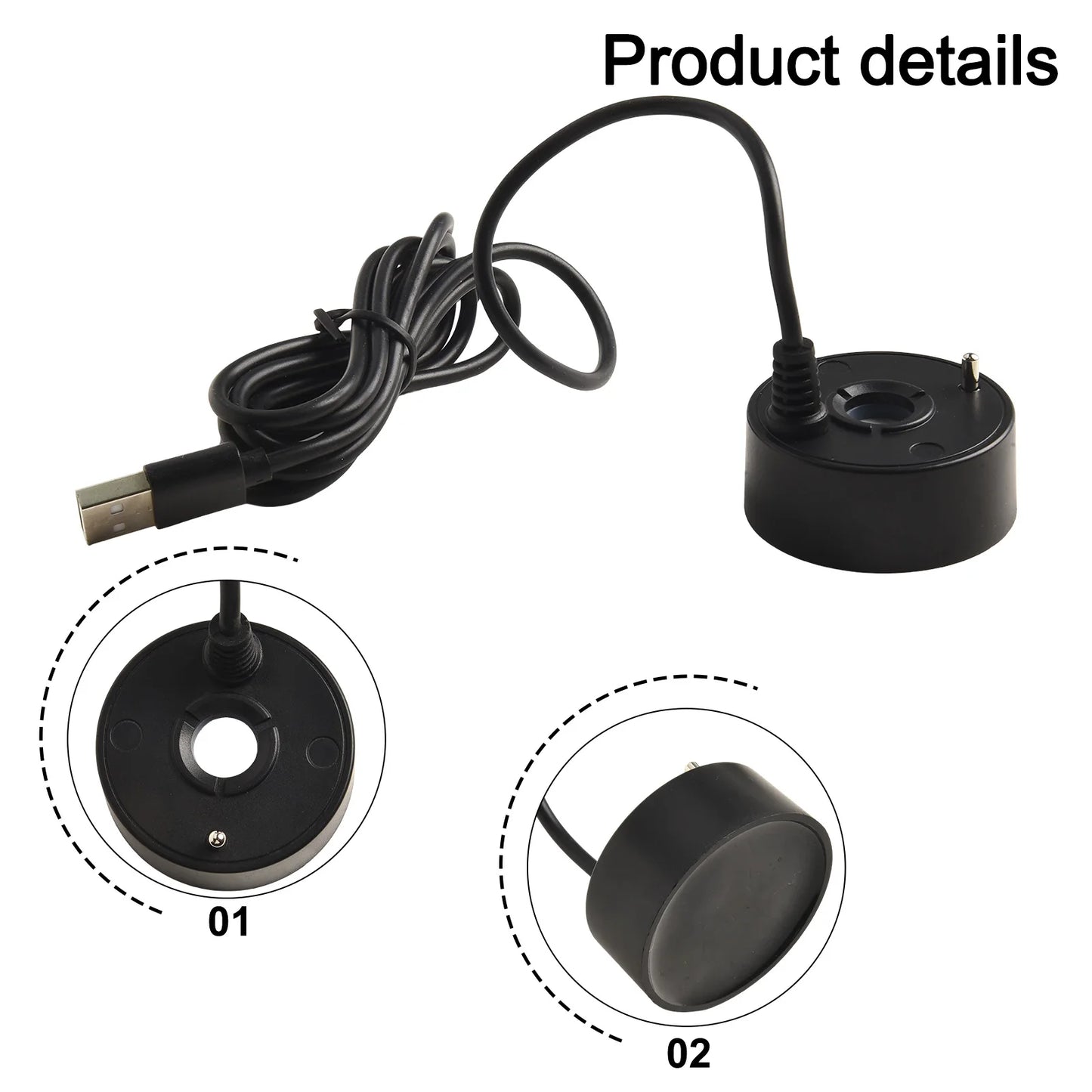 1 Pcs 5V USB Fountain Mist Maker Small Rockery Water Fish Tank Landscaping Mist Maker Garden Outdoor Sprayer