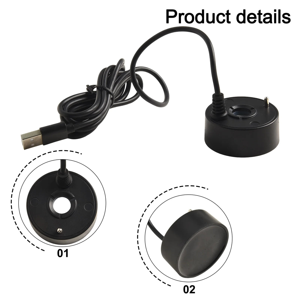 1 Pcs 5V USB Fountain Mist Maker Small Rockery Water Fish Tank Landscaping Mist Maker Garden Outdoor Sprayer