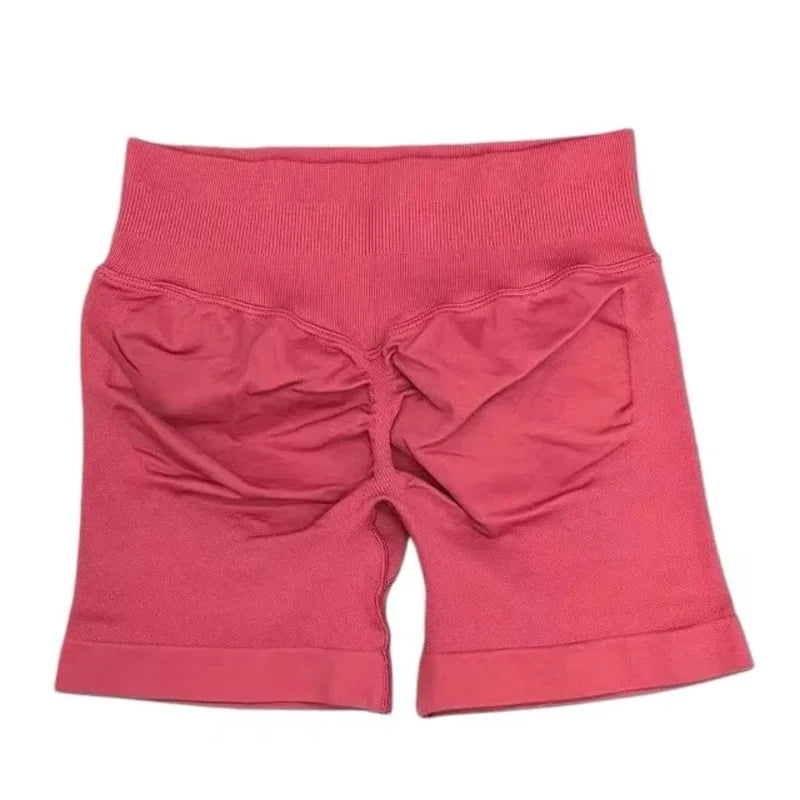 HISTELLO Sports Shorts 4.5‘’ High Waist Women Yoga Workout Shorts Seamless Leggings Stretch Fitness Sweatpants Gym Short