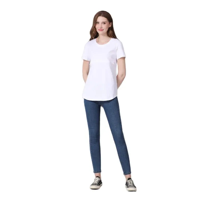 Emotion Moms Summer Invisible Zipper Pregnancy Maternity Top Lactation Clothing Breastfeeding For Pregnant Women Big Size